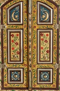 Four Carved and Polychrome-Decorated Doorways