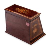 An English Brass-Mounted Mahogany Thornhill's Imperial Writing Cabinet