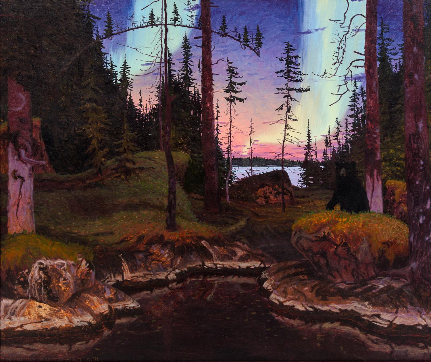 Tom Uttech, (American, b. 1942), Darky Lake Portage, 1987-1991
