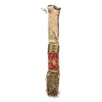 Sioux Beaded Hide Tobacco Bag