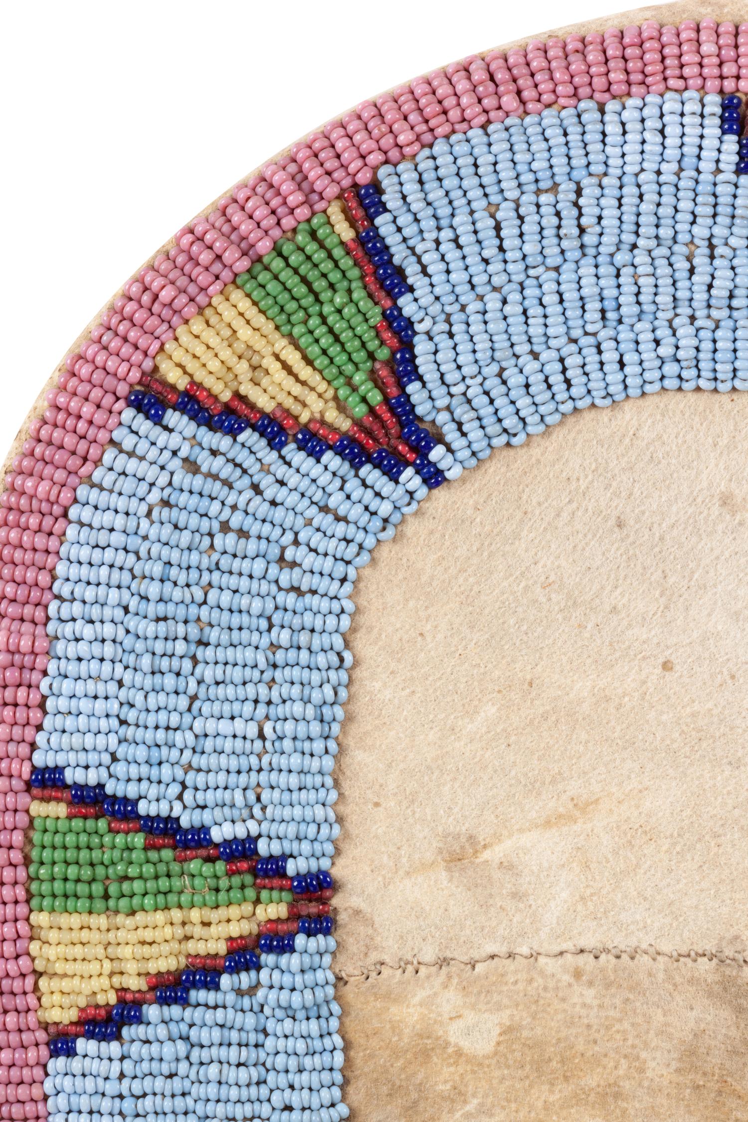 Ute Beaded Hide Doll Cradle
