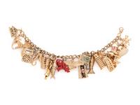 YELLOW GOLD CHARM BRACELET