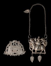 Two Chinese Metal Jewelry