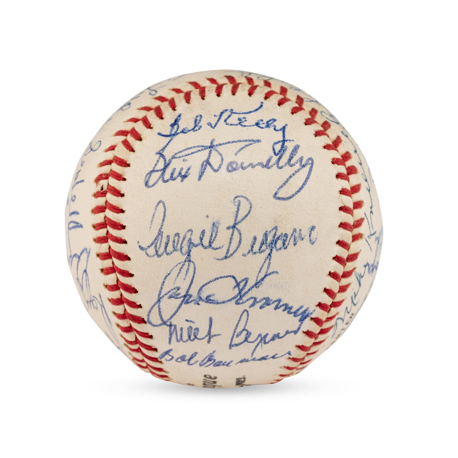 A 1944 St. Louis Cardinals and St. Louis Browns World Series Reunion Signed Baseball (Beckett Authentication Services Letter of Authenticity)