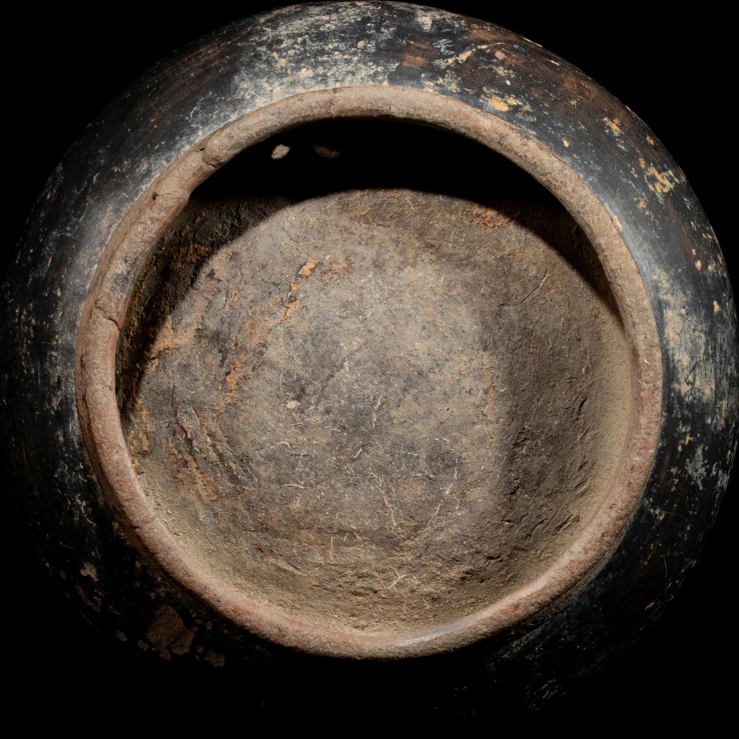 A Tairona Blackware Effigy Vessel