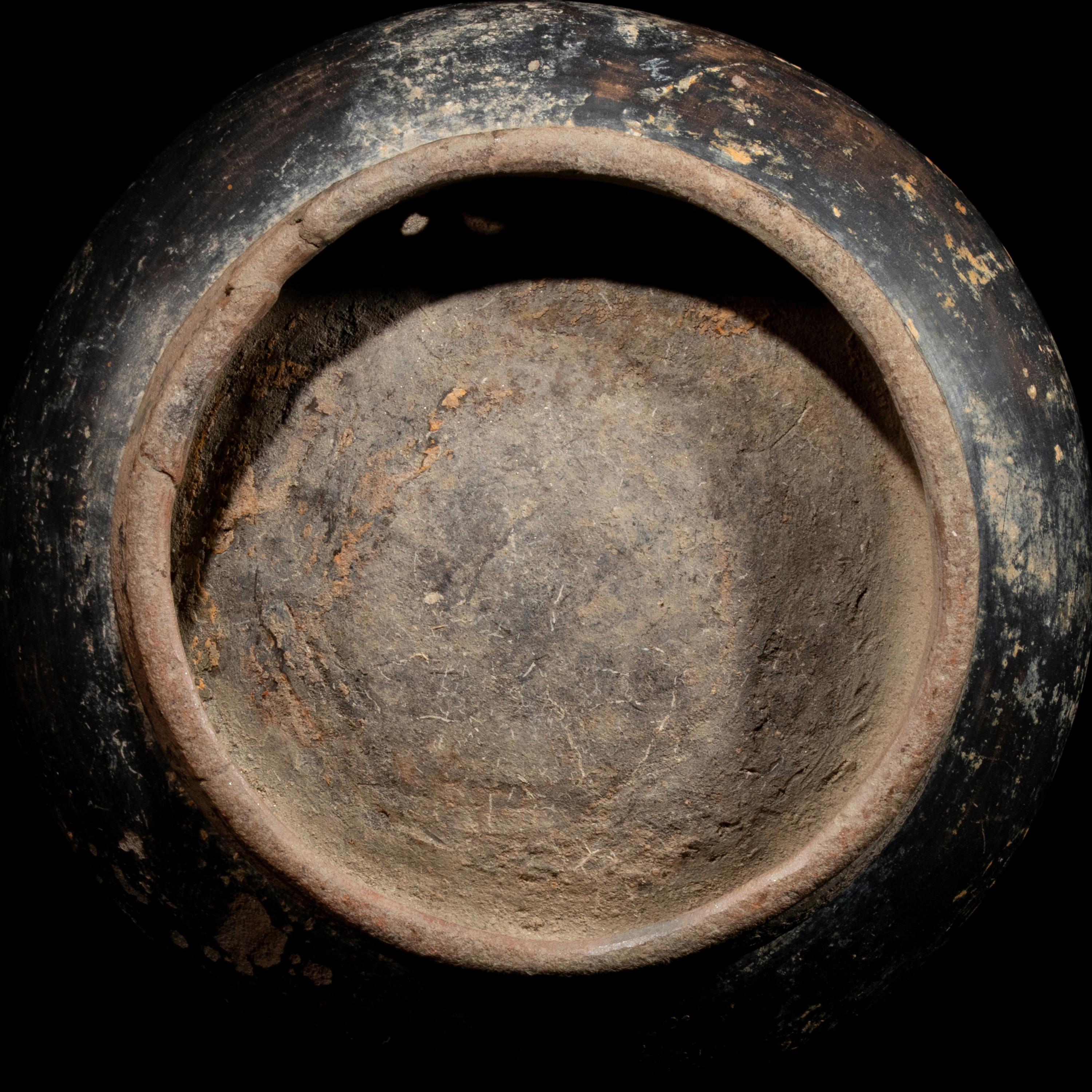 A Tairona Blackware Effigy Vessel
