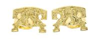 A Pair of Yellow Gold Stradivari Cufflinks, Henryk Kaston, 13.40 dwts.