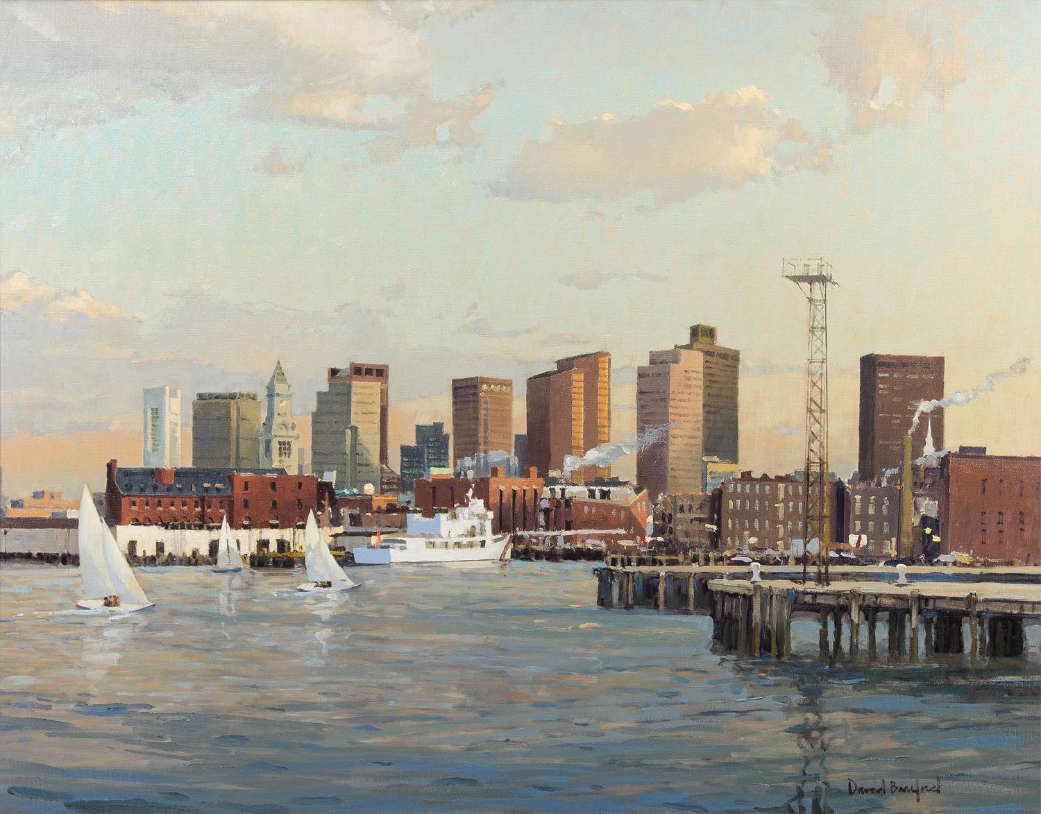 David Bareford, (American, b. 1947), Boston Harbor