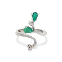EMERALD AND DIAMOND RING