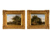 Rural Scenes (a pair of paintings)