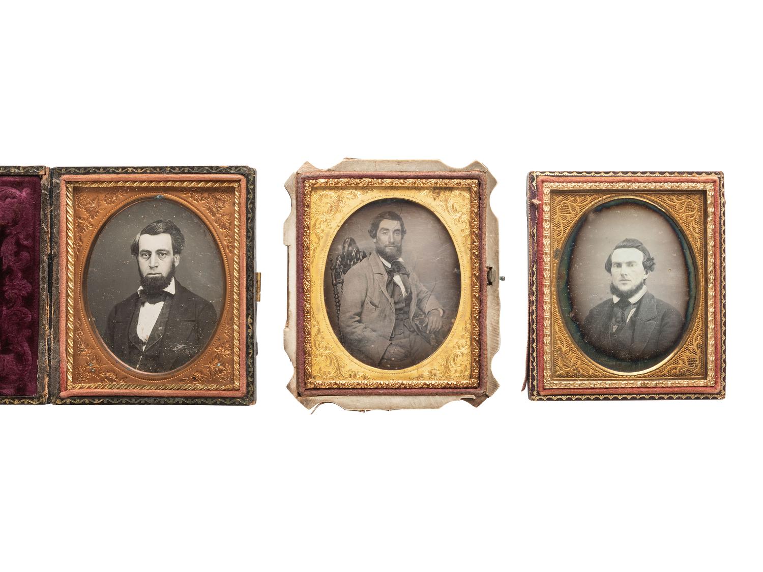 FANTASTIC BEARDS AND WHERE TO FIND THEM. 10 sixth plate images of men with various types of beards.