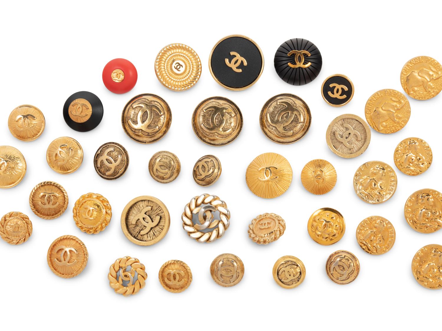 Collection of 86 Chanel Buttons, 1980-2000s