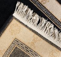 A Chinese Wool Rug and a Machine-Made Chinese Wool Runner