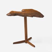 George Nakashima (American, 1905-1990) "Pedestal" End Table, New Hope, Pennsylvania, 1963