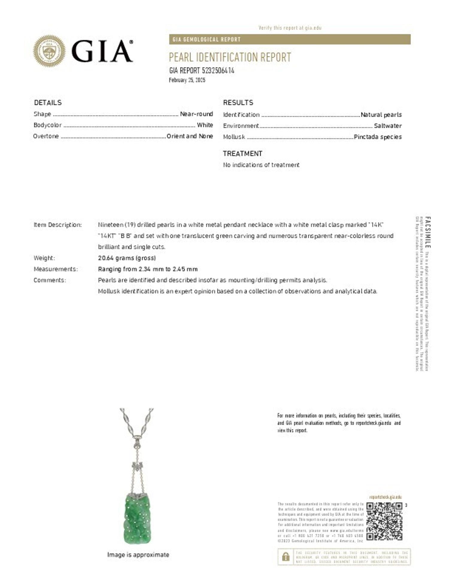 ART DECO, JADE, SEED PEARL, AND DIAMOND NECKLACE
