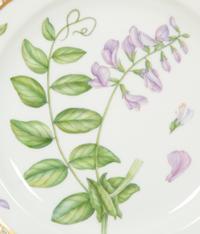 Fifteen Royal Copenhagen Flora Danica Reticulated Porcelain Dessert Plates