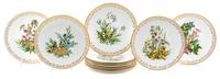 A Set of Twelve Porcelain Plates Diameter 10 1/2 inches. — BOEHM
