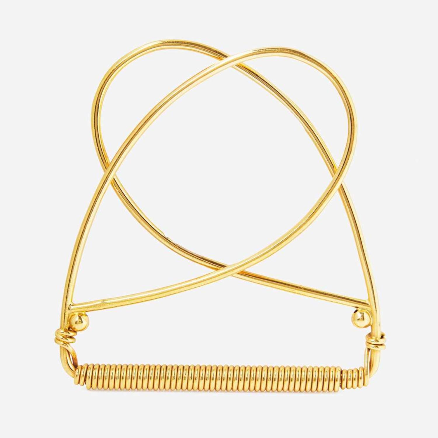 An 18K Yellow Gold Money Clip