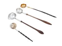 Three English Brandy Ladles and a Brass Ladle — 18th/19th/20th Century