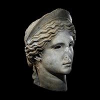 A Roman Marble Head of a Goddess