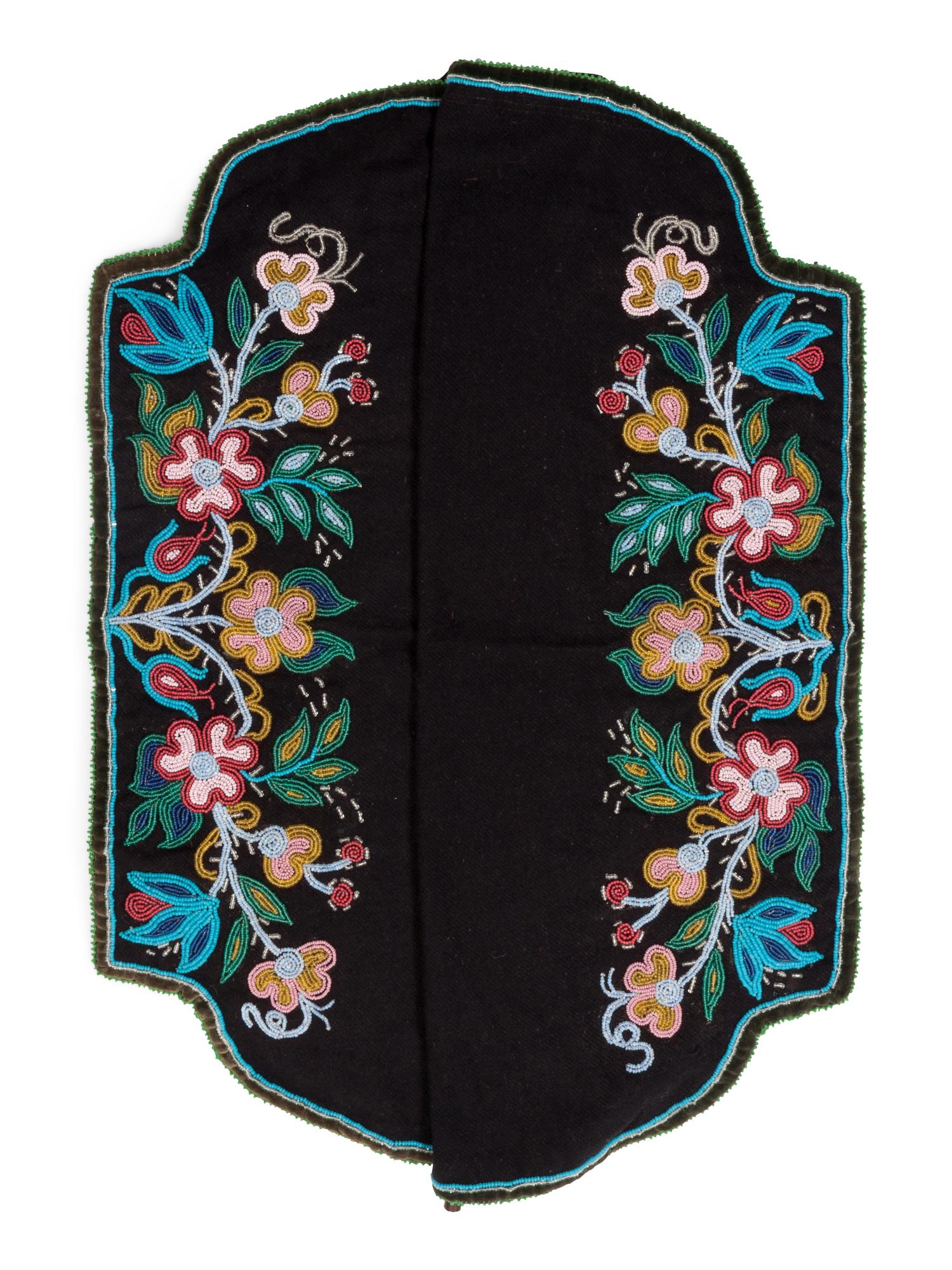 Two Anishinaabe Beaded Dance Aprons