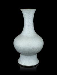 An Incised Pale Celadon Glazed Porcelain 'Dragon' Vase