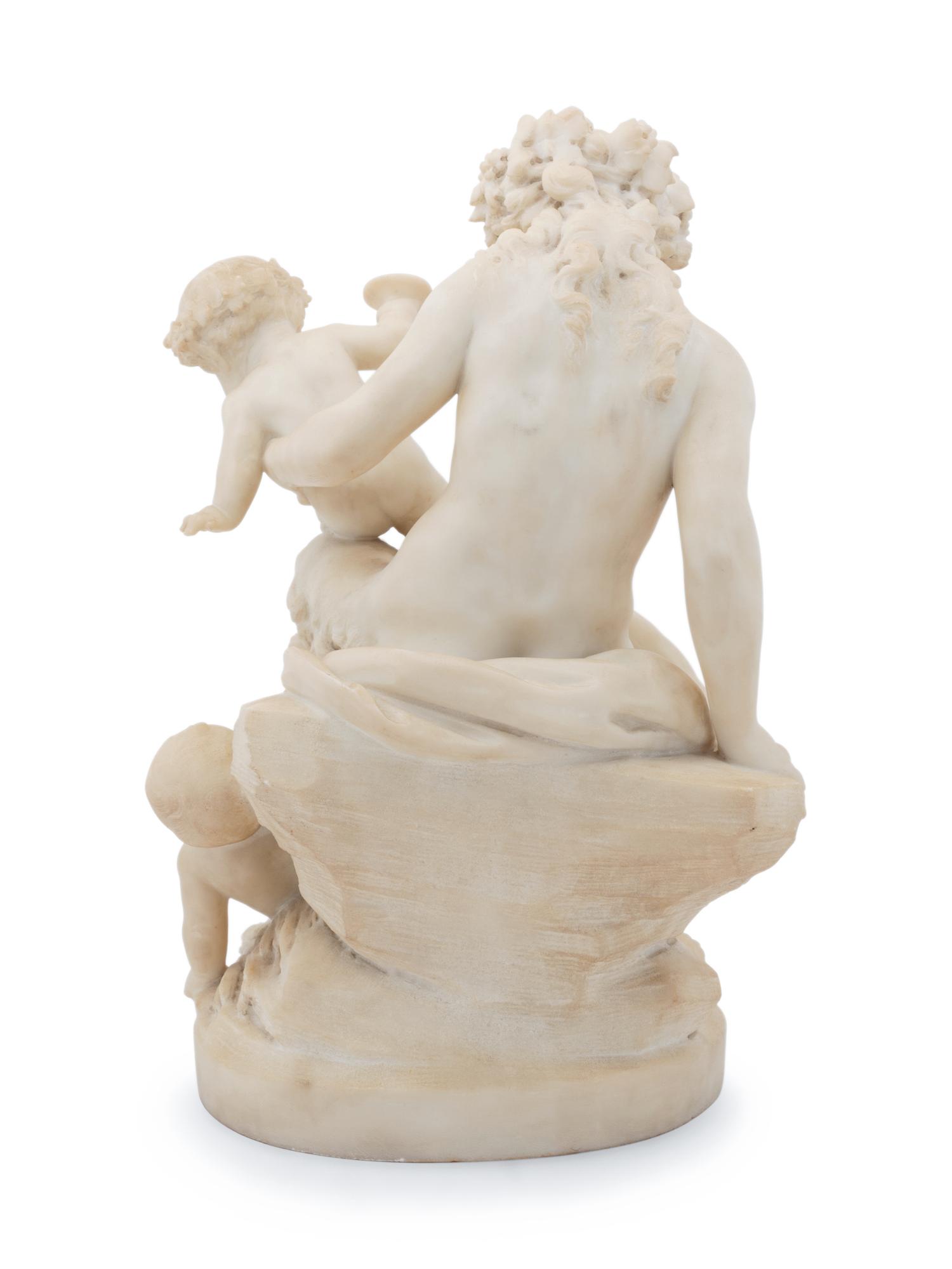 An Italian Alabaster Figural Group