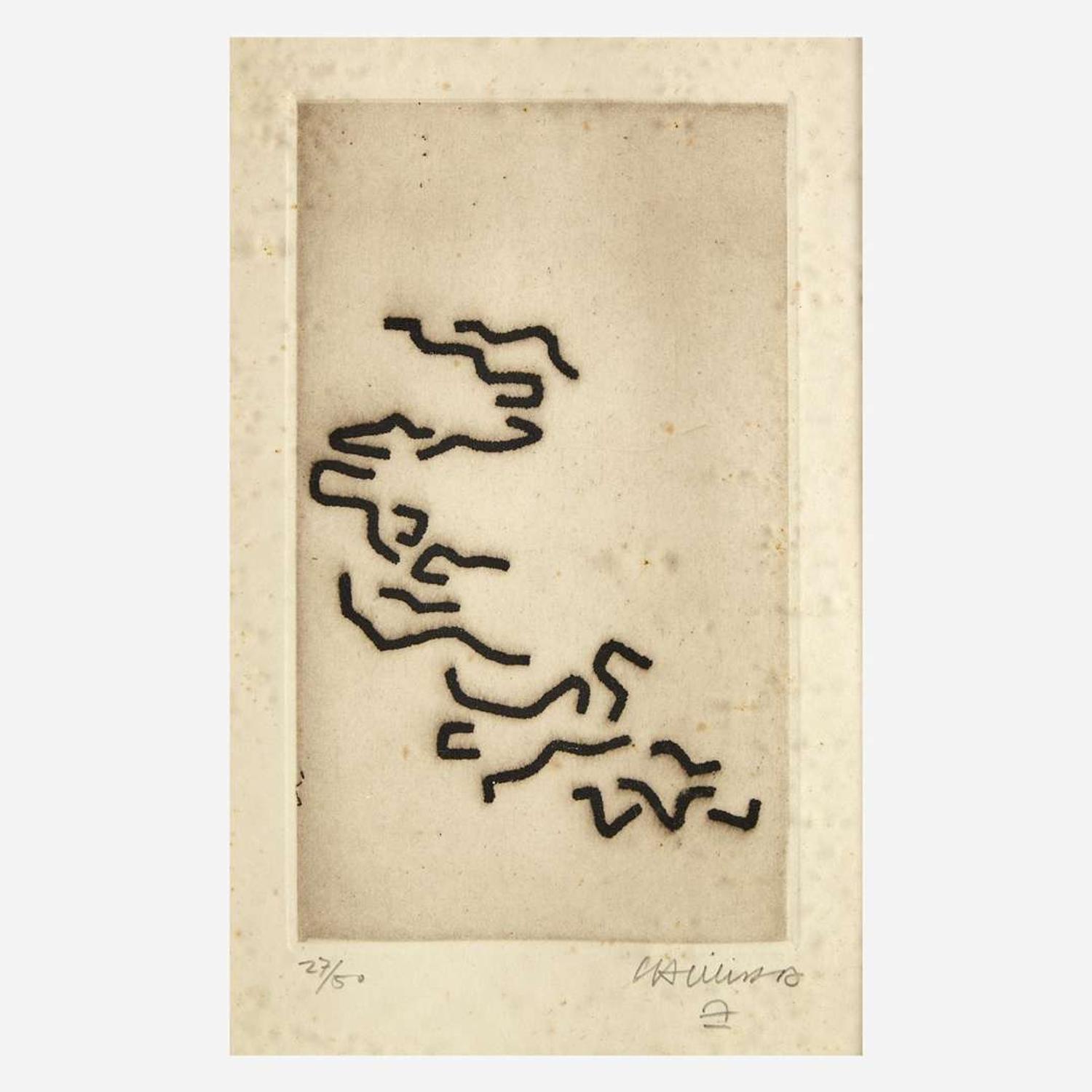 Eduardo Chillida (Spanish, 1924-2002) Vers la Diagonale (Towards the Diagonal)