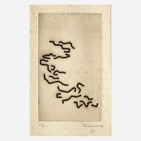 Eduardo Chillida (Spanish, 1924-2002) Vers la Diagonale (Towards the Diagonal)