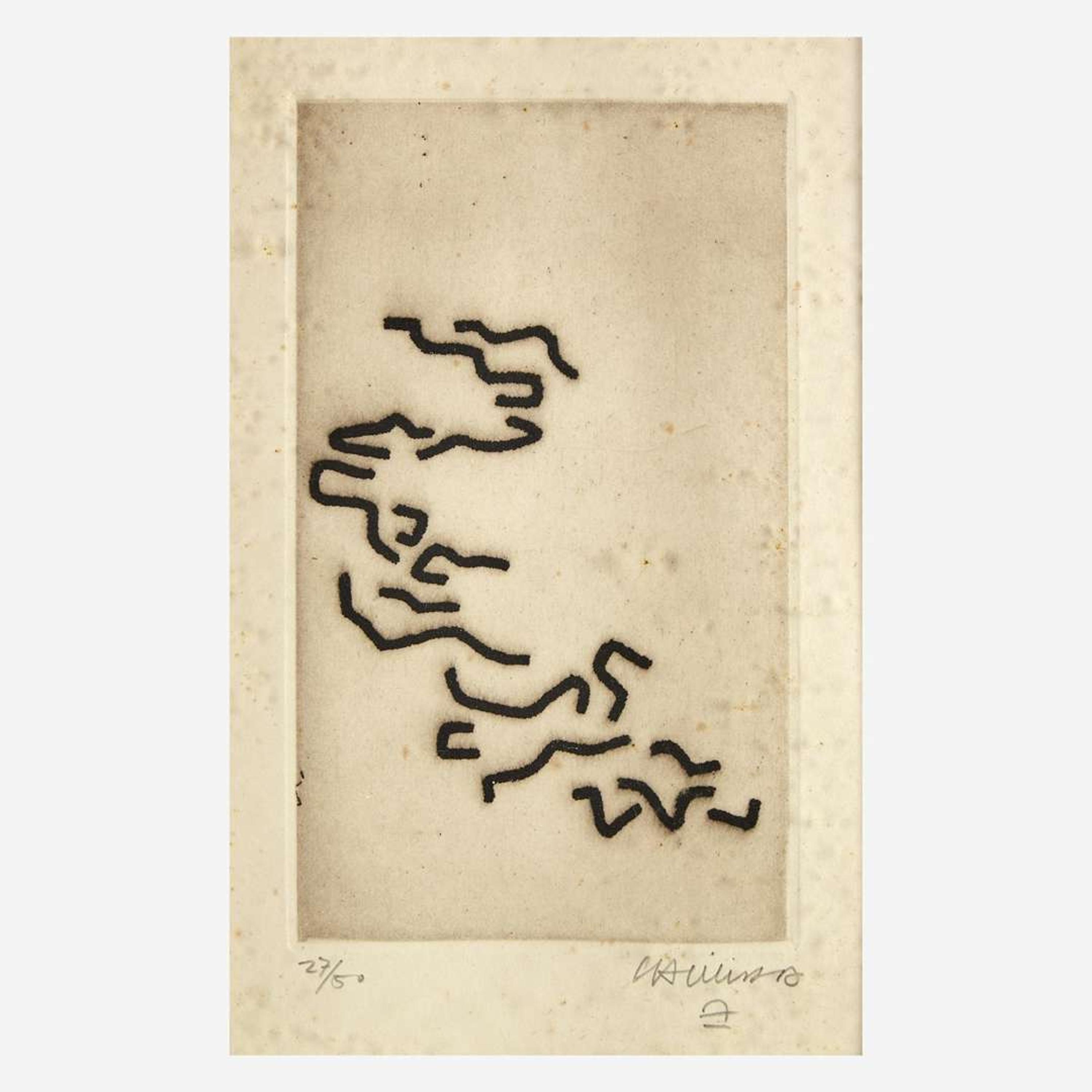 Eduardo Chillida (Spanish, 1924-2002) Vers la Diagonale (Towards the Diagonal)