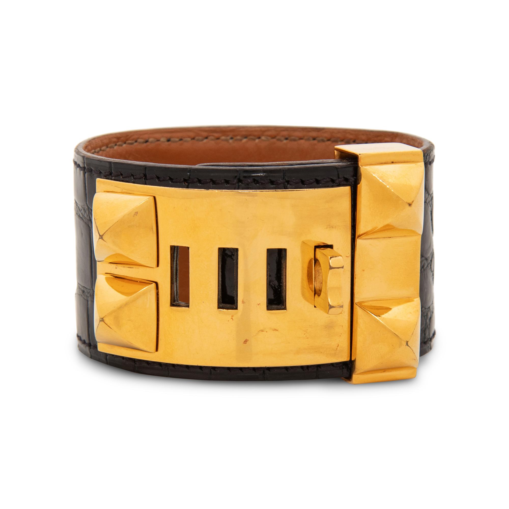 HERMÈS, CROCODILE 'COLLIER DE CHIEN' CUFF
