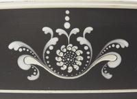 A Wedgwood Sgraffito Decorated Black Jasperware Bowl
