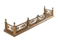 A French Gilt Metal Fireplace Suite