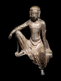 A Bronze Figure of Seated Buddha