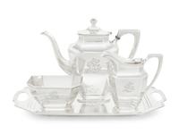 An American Silver Three-Piece Tea Service