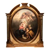 A Berlin (K.P.M.) Porcelain Plaque after Bartolomé Esteban Murillo (Spanish, 1617-1682)