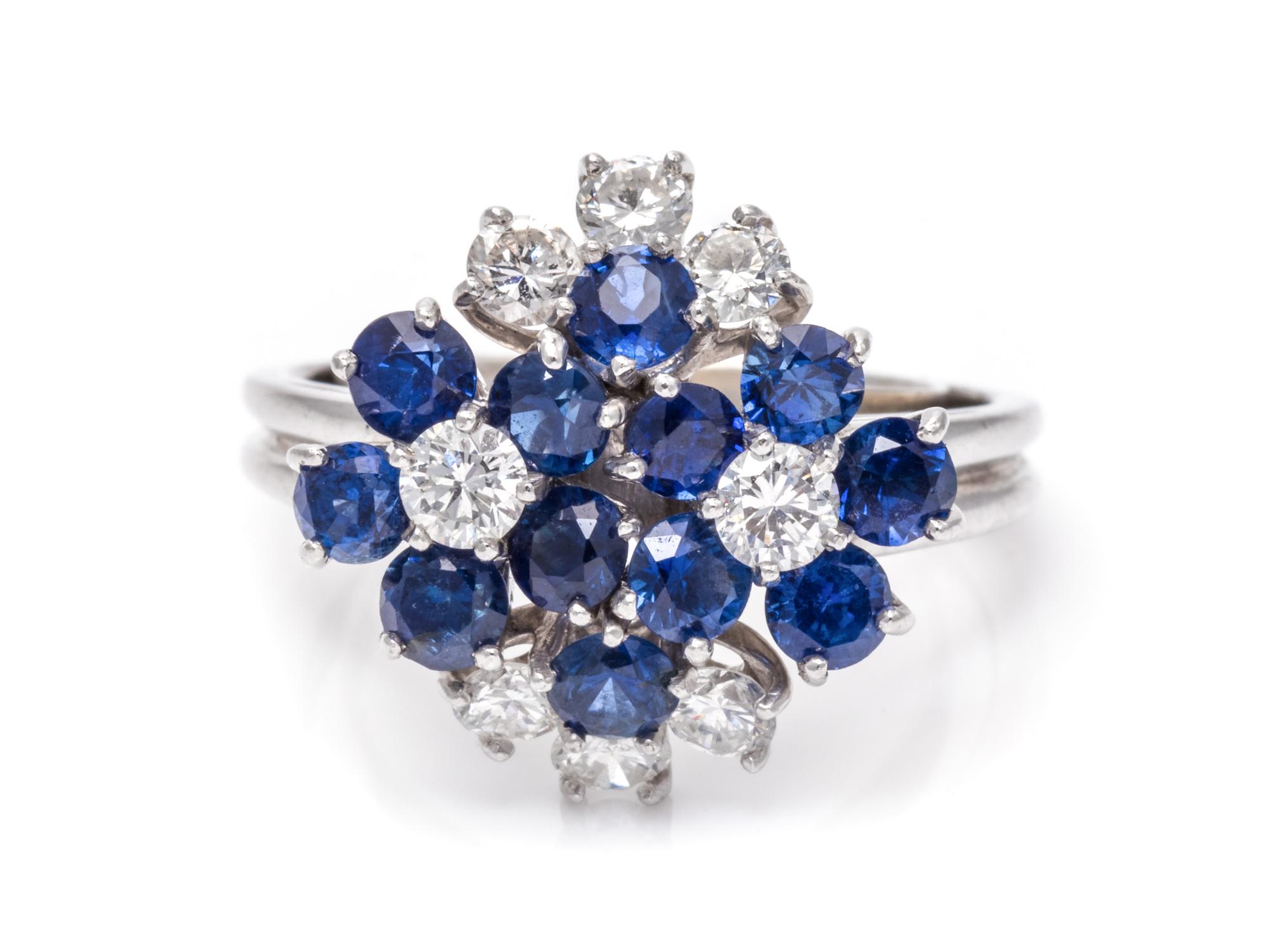 A Platinum, Sapphire and Diamond Ring,