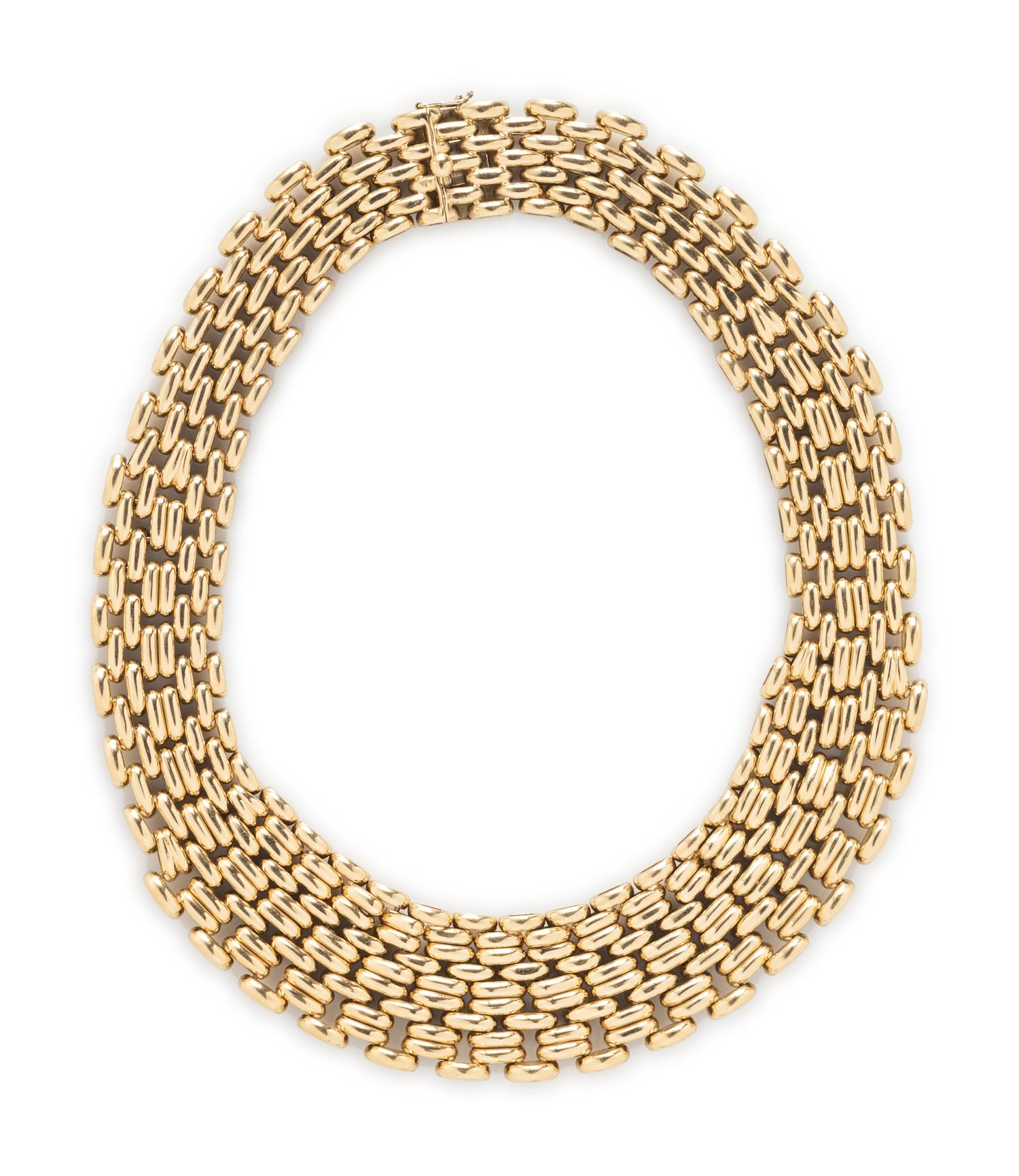 YELLOW GOLD NECKLACE AND BRACELET