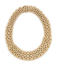 YELLOW GOLD NECKLACE AND BRACELET