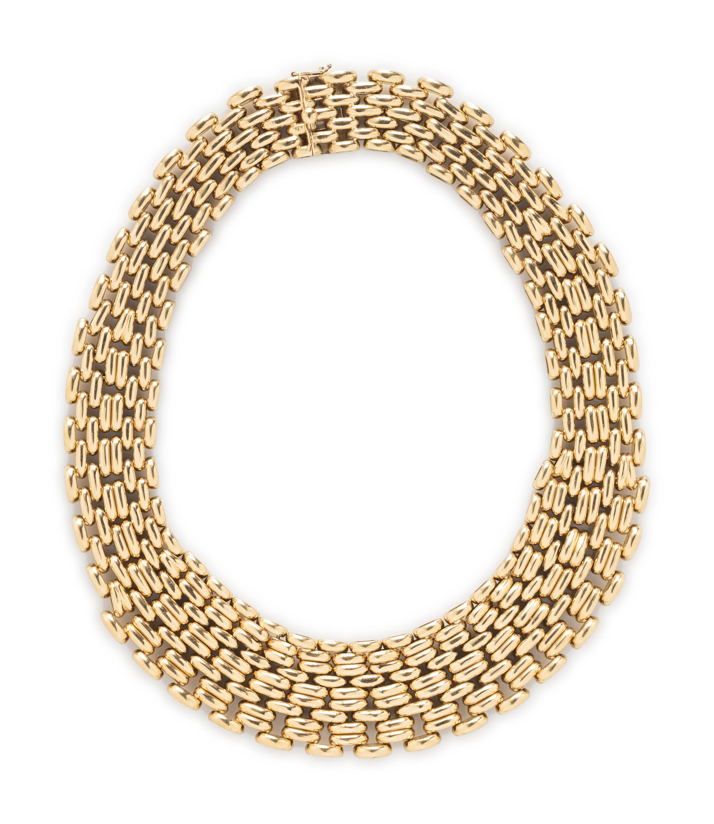 YELLOW GOLD NECKLACE AND BRACELET