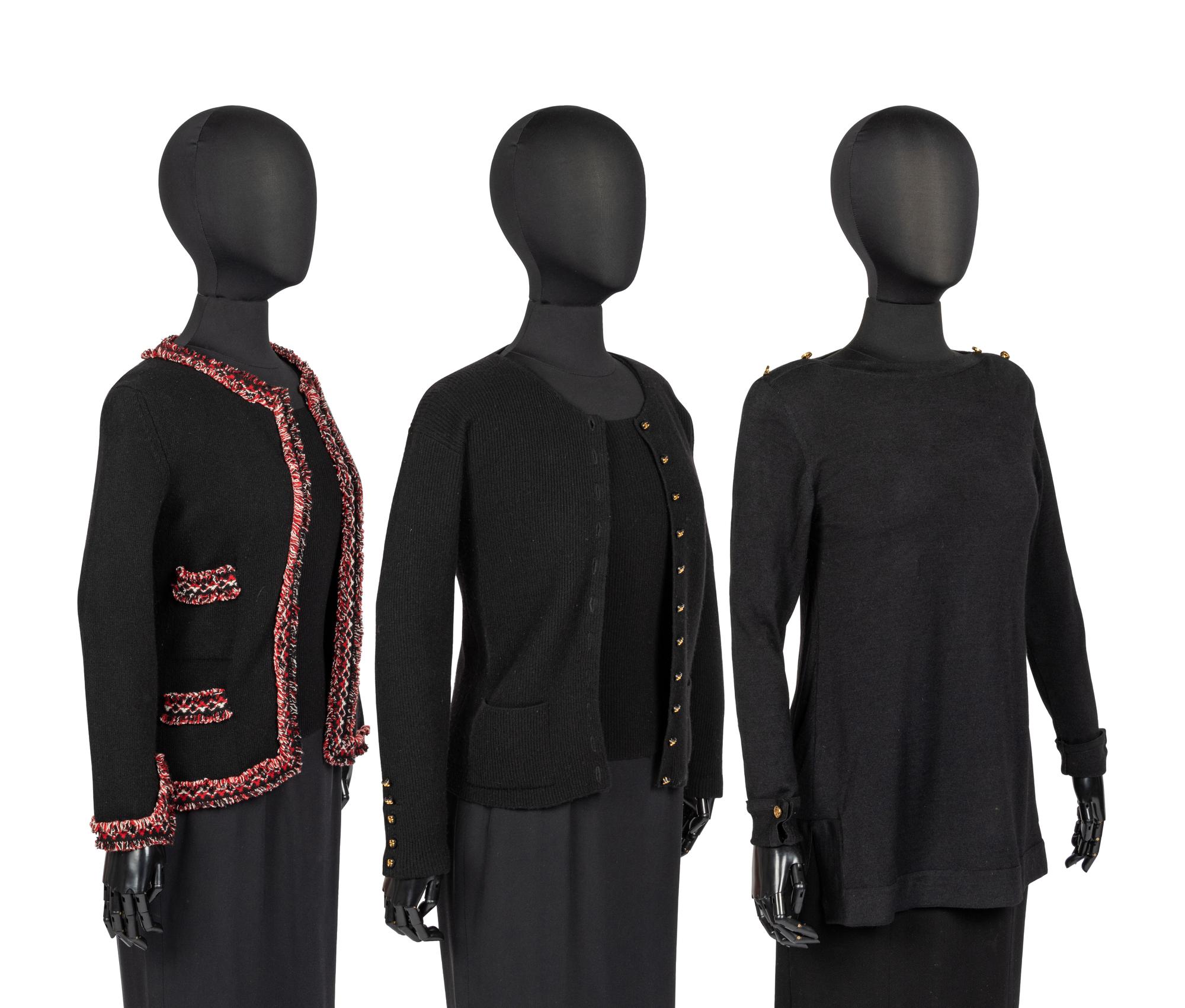 Four Chanel Items: One Twinset, One Sweater & One Cardigan, 1990-2000s