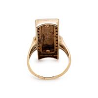DIAMOND AND ENAMEL RING