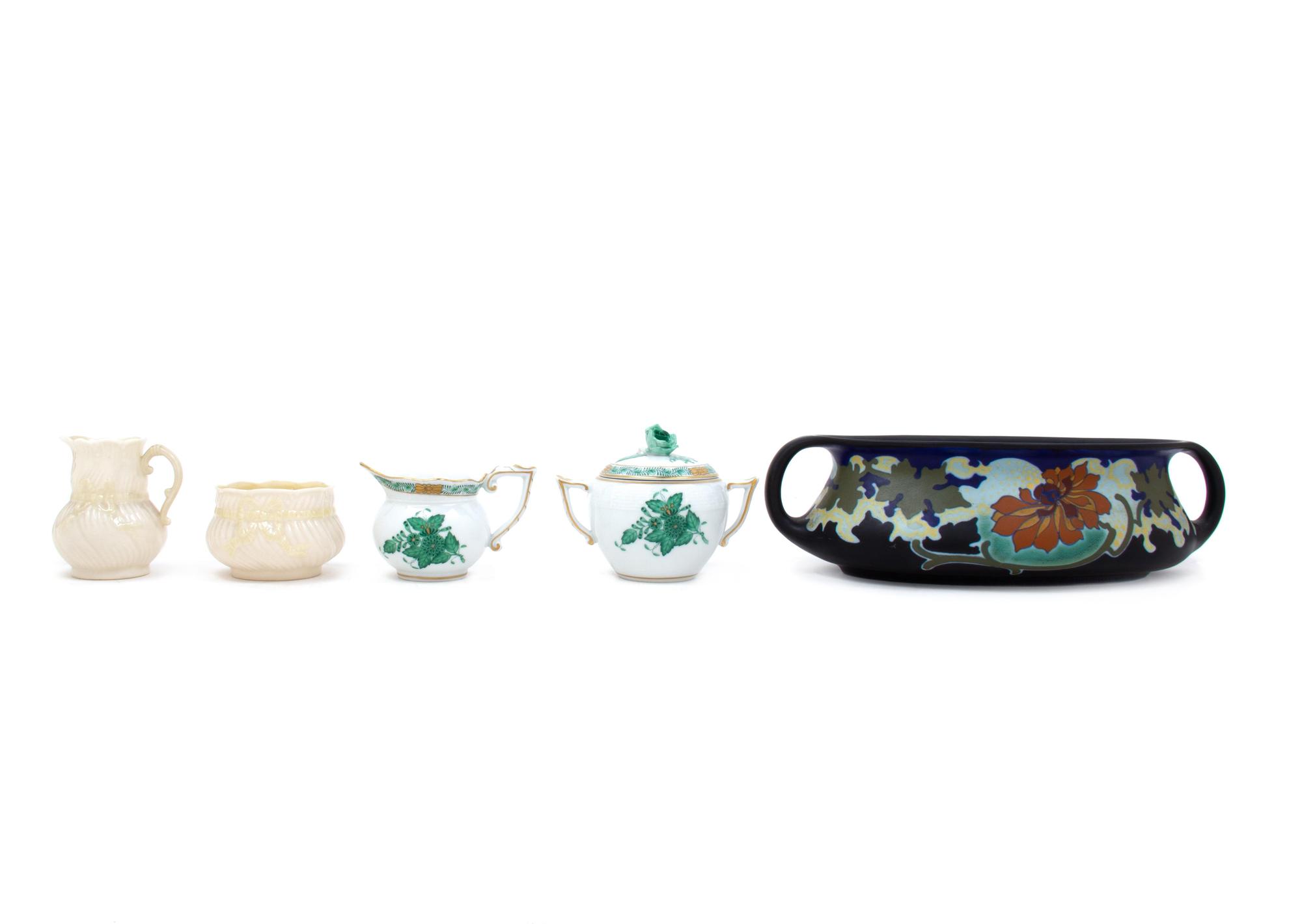 A Group of Five Ceramic Articles