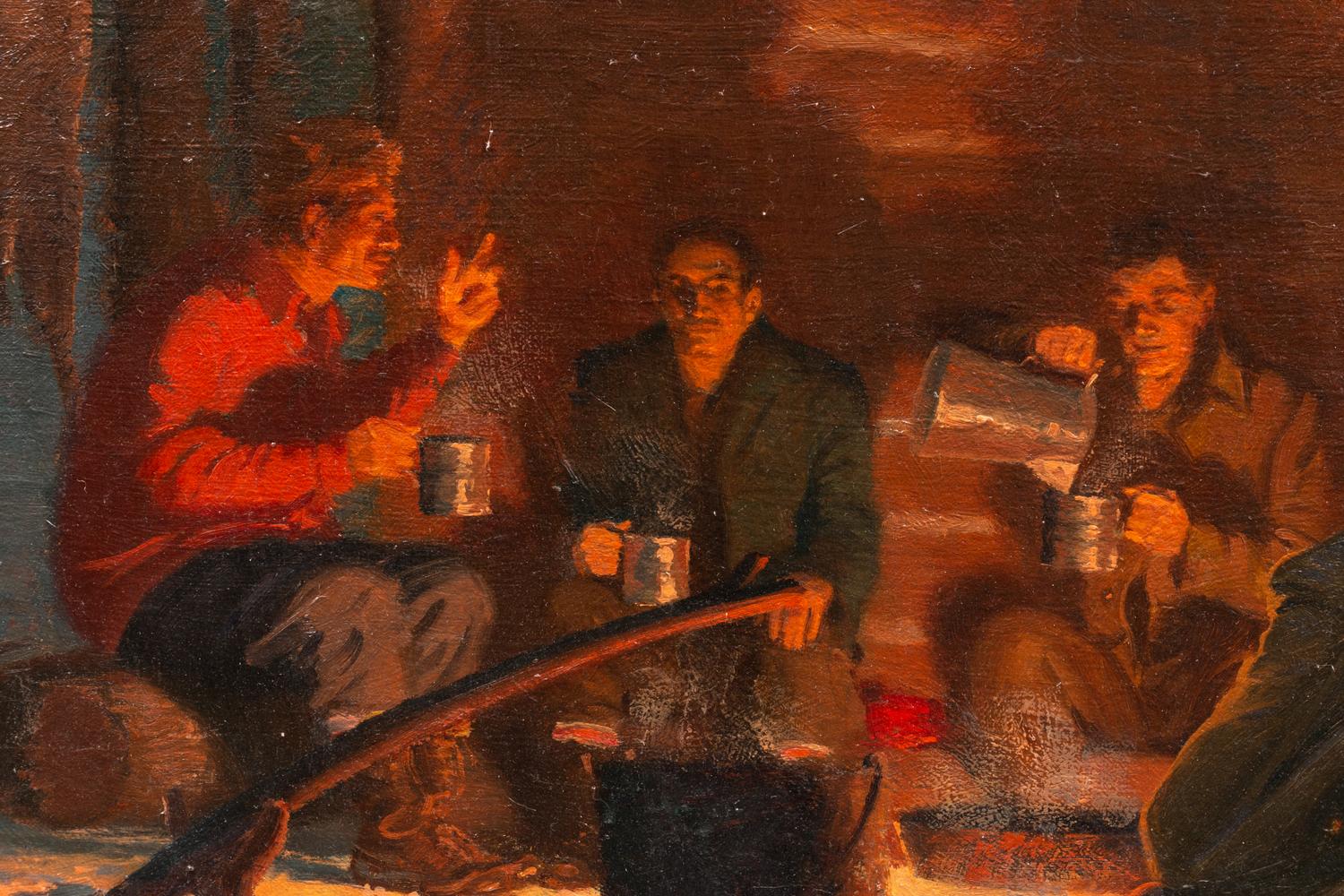 Hunting Camp at Night