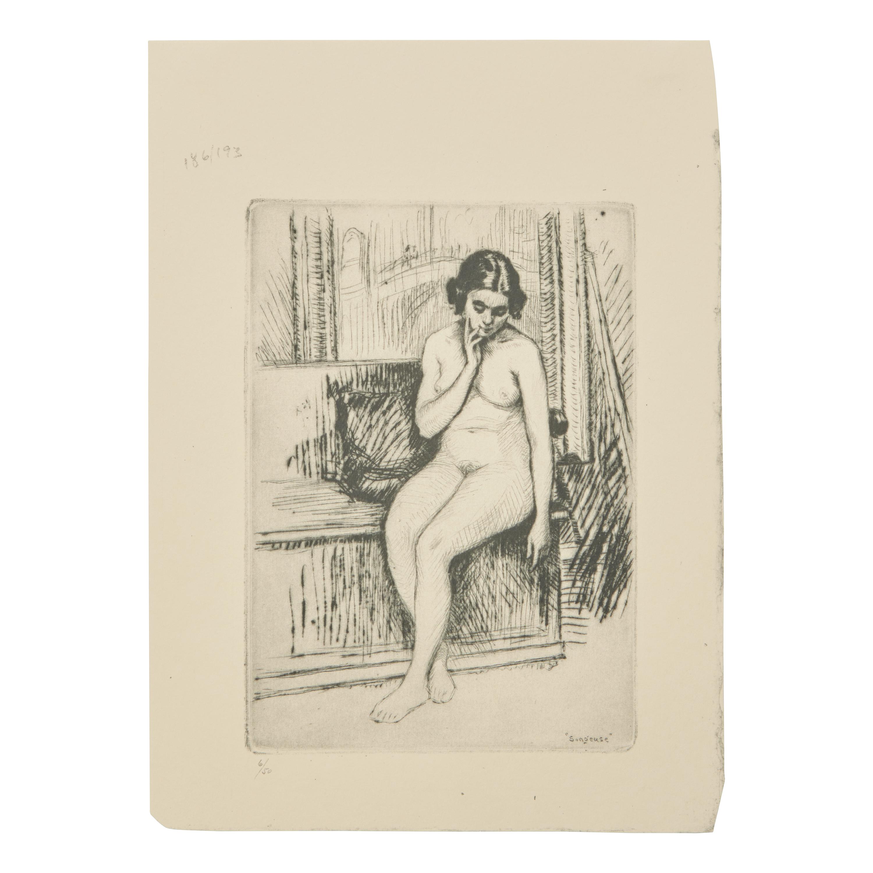 Frank Milton Armington (American, 1876-1941) — Songeuse , 1924