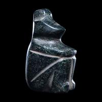 A Mezcala Jade Seated Figure