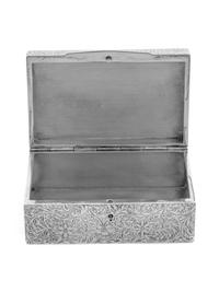 An American Silver Table Casket