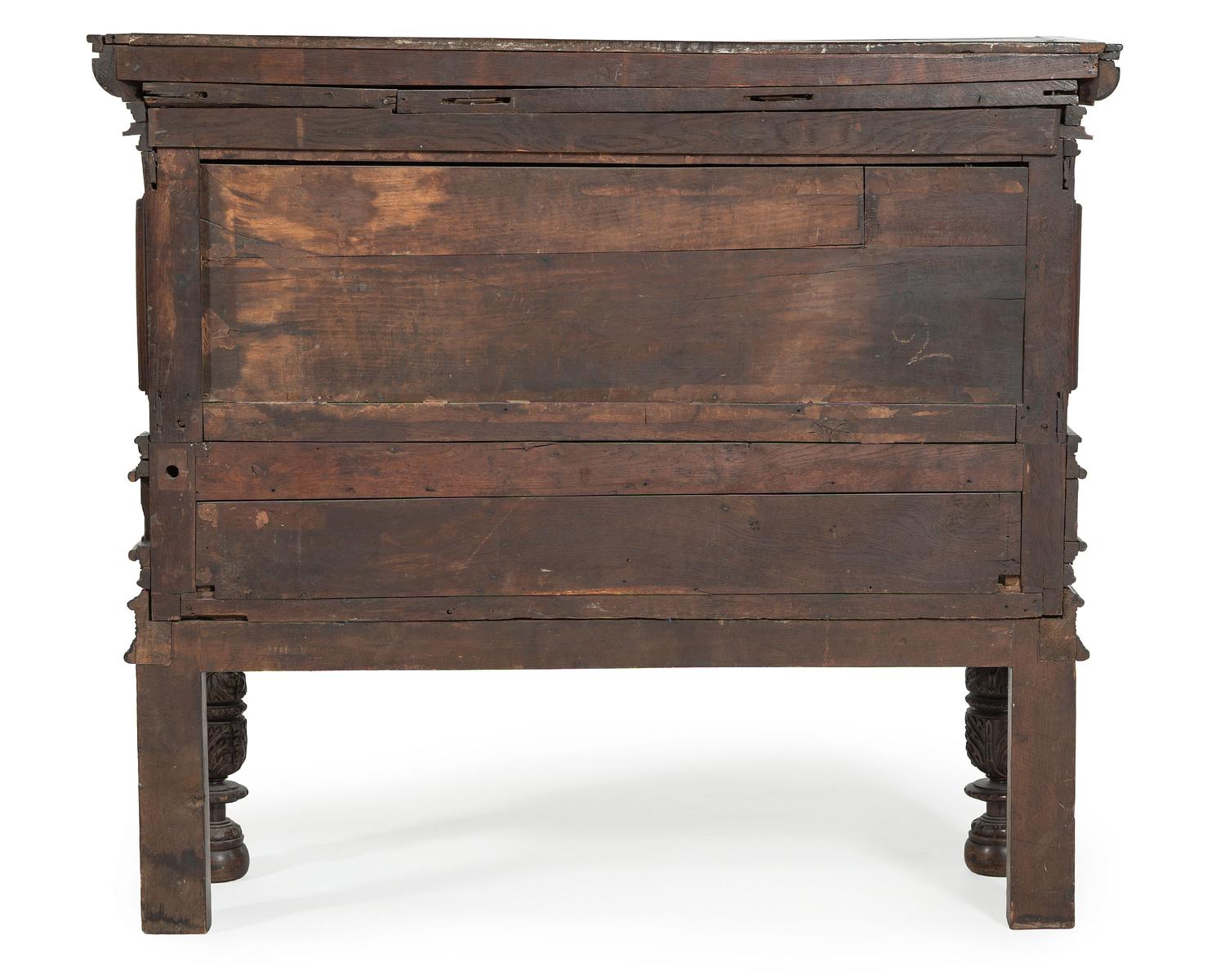 An English Gothic Revival Oak Court Cupboard
