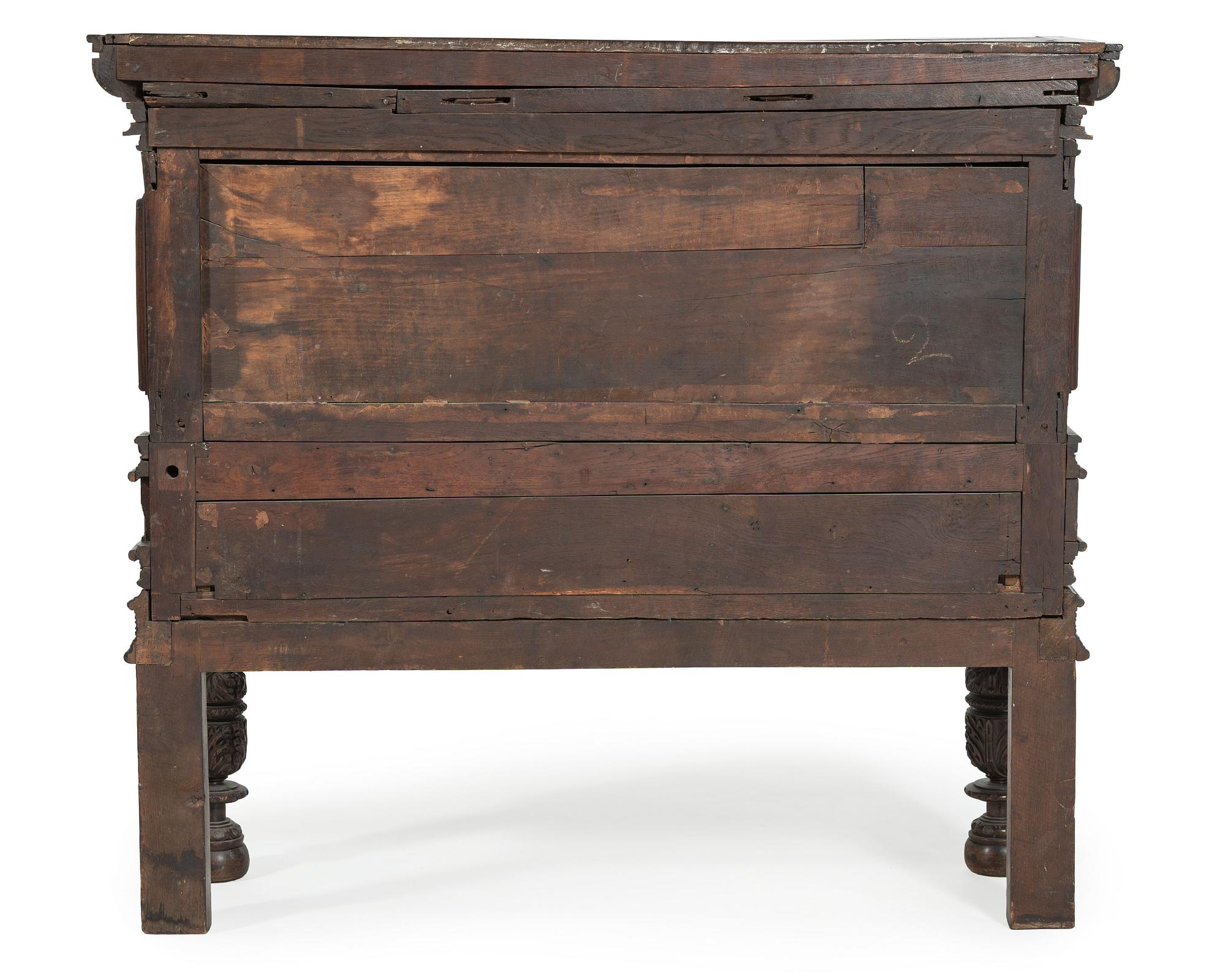 An English Gothic Revival Oak Court Cupboard