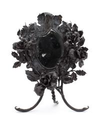 A Tole Table Mirror Height 19 1/4 inches. — 20TH CENTURY